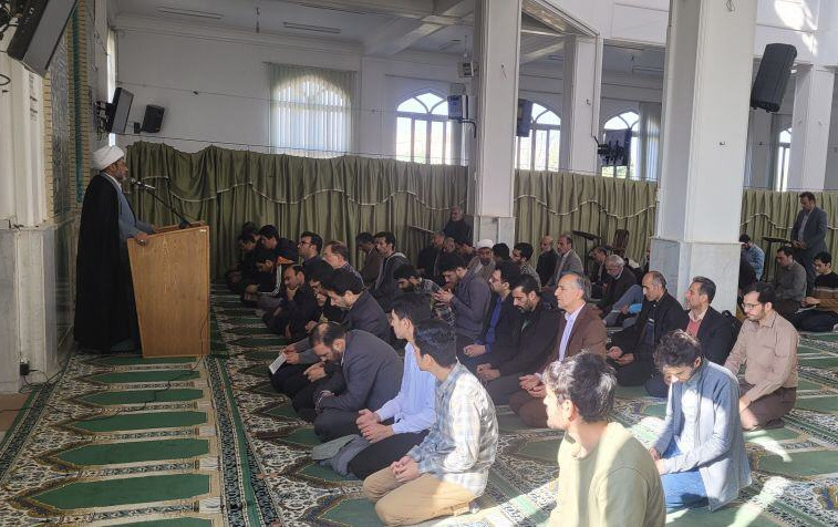 سخنرانی مسئول نهاد رهبری مناسبت یوم الله ۹ دی مسجد دانشگاه کاشان