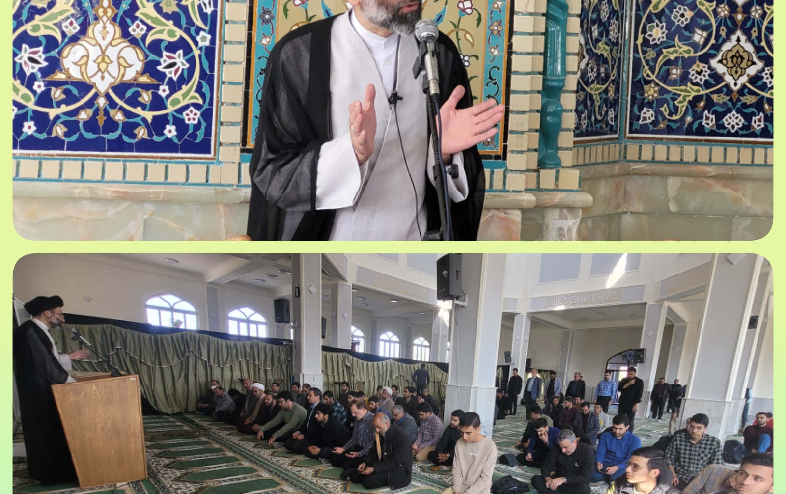 برگزاری پنجمین جلسه تفسیر سوره مبارکه بقره توسط امام جمعه کاشان مسجد دانشگاه کاشان.