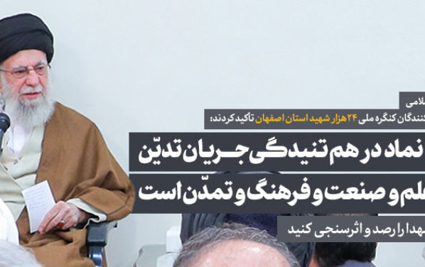 رهبر انقلاب دیدار دست اندرکاران برگزاری کنگره بزرگداشت ۲۴ هزار شهید استان اصفهان:
