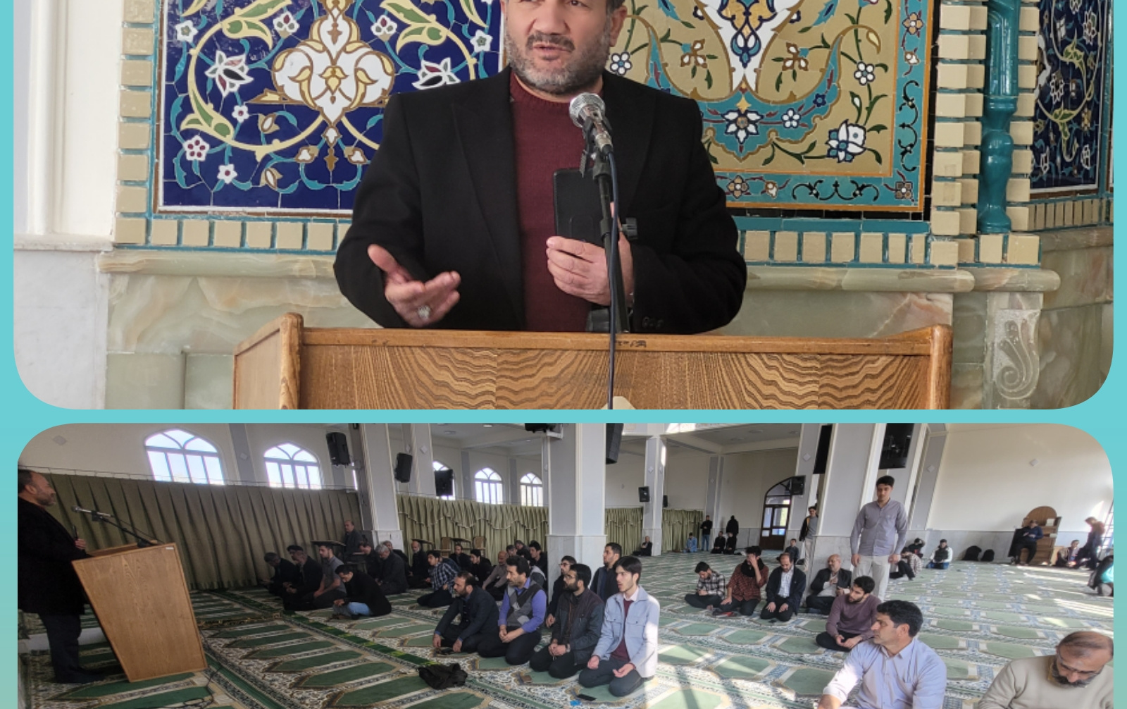برگزاری سخنرانی استاد دانشمند شرح دعای ۳ صحیفه سجادیه مسجد دانشگاه کاشان