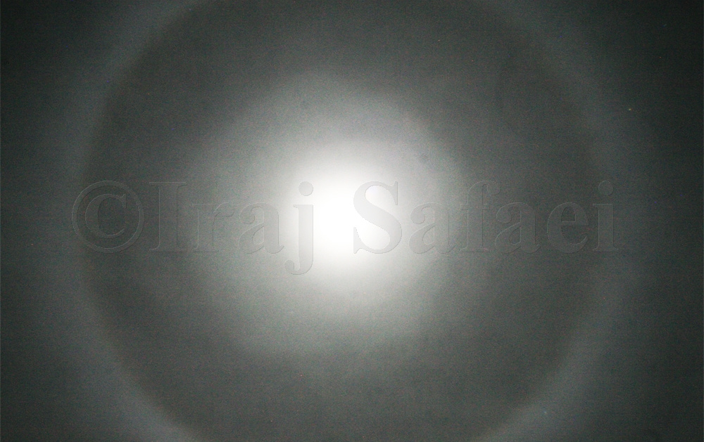 تصویربرداری خرمن ماه توسط ایرج صفایی رسدخانه دانشگاه کاشان