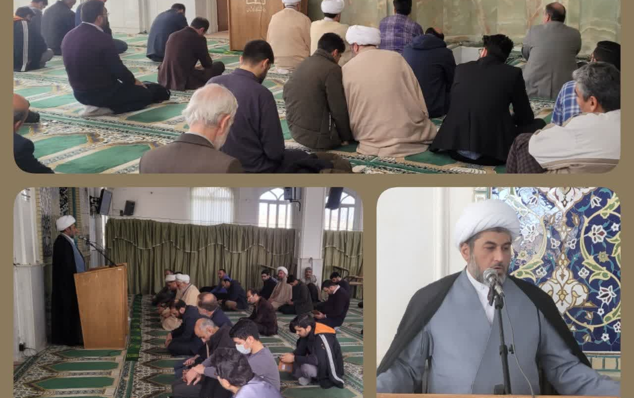 سخنرانی مسئول نهاد رهبری خصوص فضیلت ذکر شریف صلوات مسجد دانشگاه کاشان