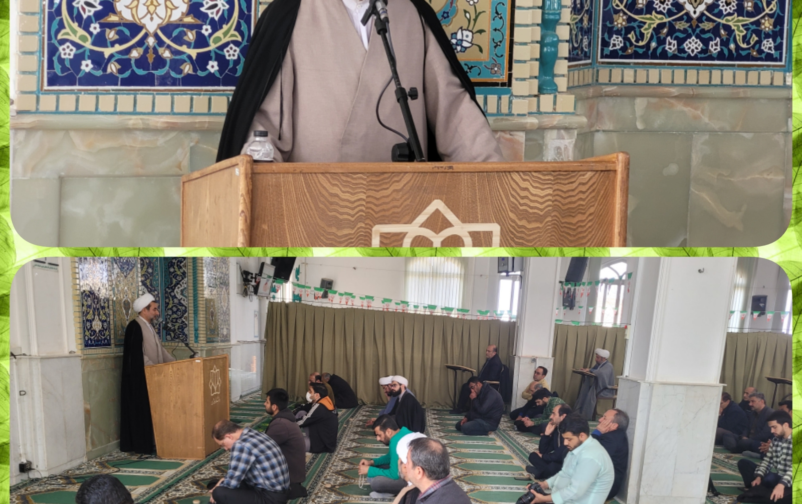 سخنرانی حضرت آیت الله خطاط مسجد دانشگاه کاشان