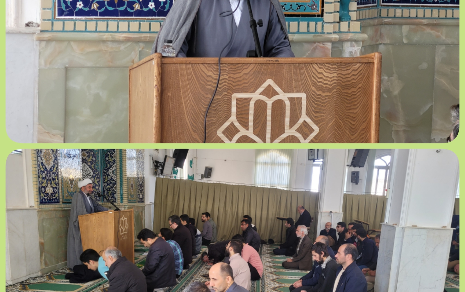 سخنرانی معاون نهاد نمایندگی مقام معظم رهبری مسجد دانشگاه کاشان