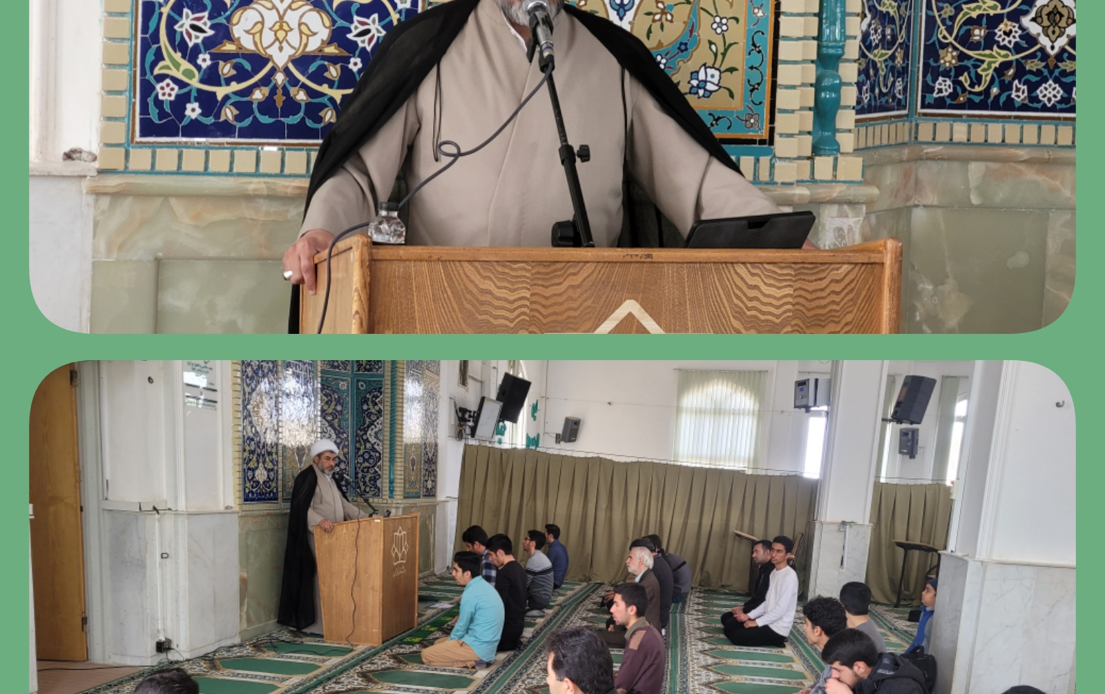 سخنرانی مسئول نهاد رهبری مسجد دانشگاه کاشان