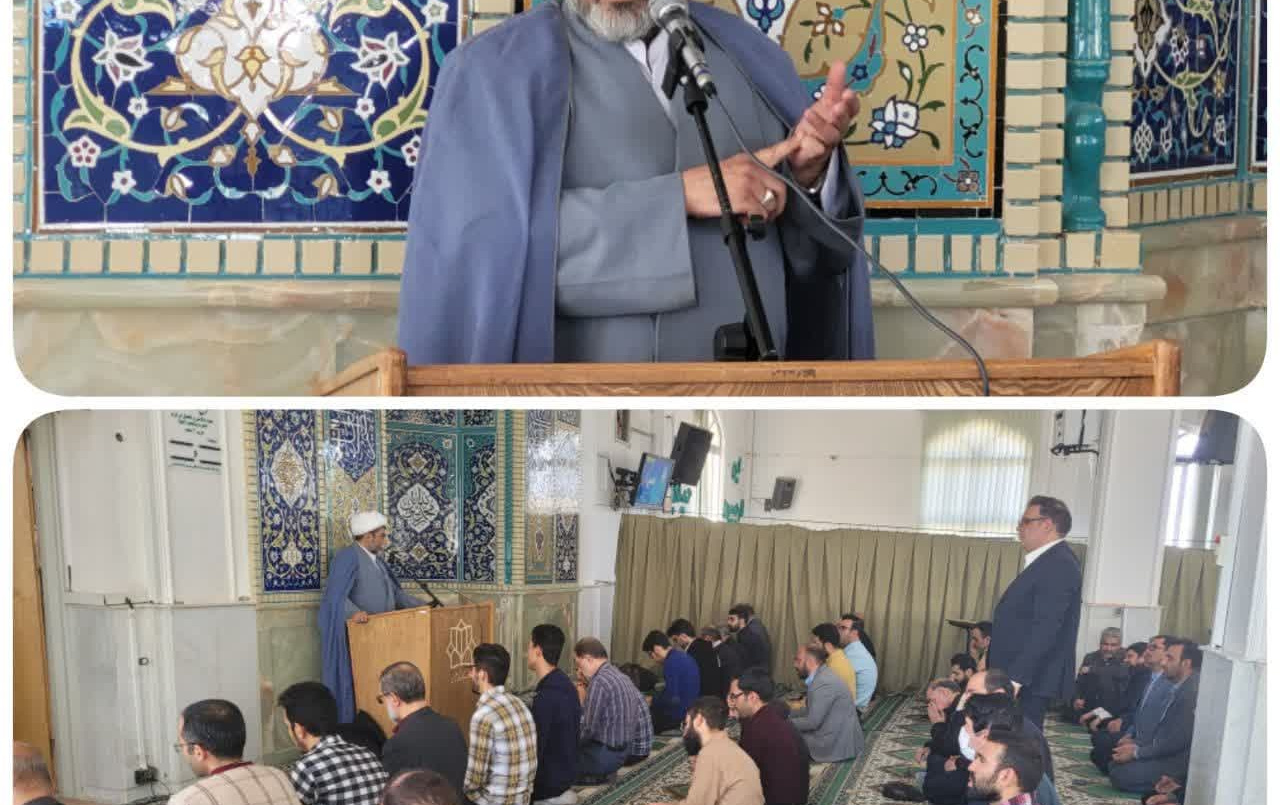 بیان احکام روزه توسط مسئول نهاد رهبری همزمان حلول ماه مبارک رمضان مسجد دانشگاه