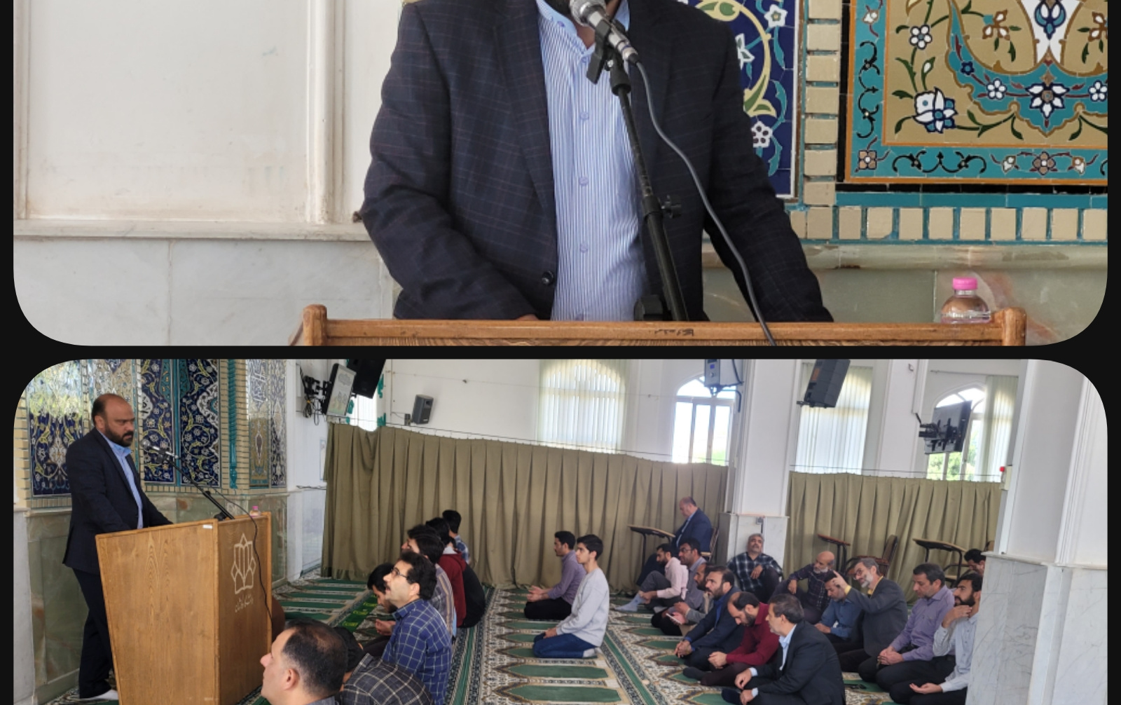 سخنرانی مدیر امور فرهنگی سالگرد تخریت حرم مطهر ائمه بقیع علیهم السلام مسجد دانشگاه کاشان