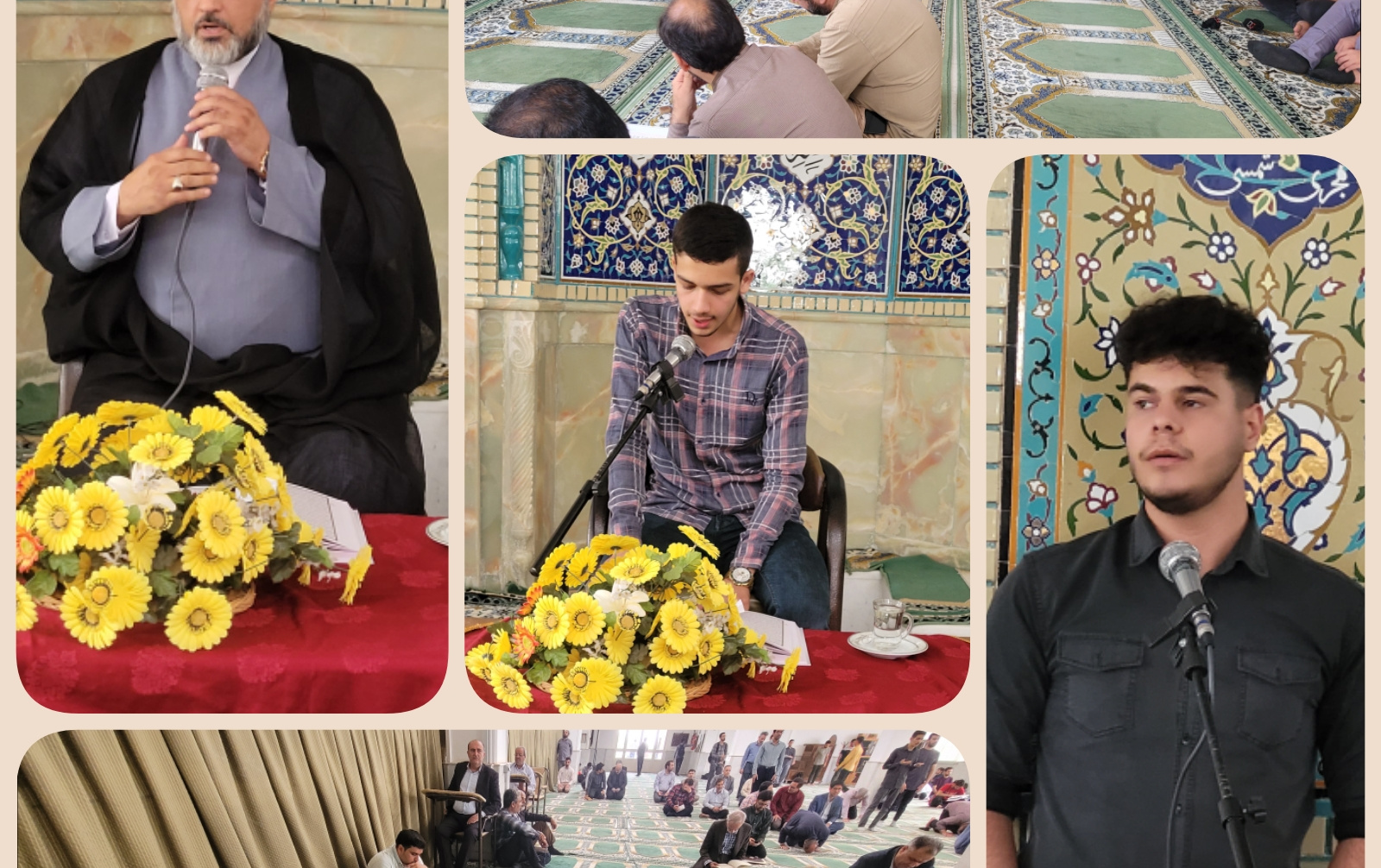 برگزاری مراسم معنوی دوشنبه های قرآنی حضور مسئول نهاد رهبری مسجد دانشگاه کاشان