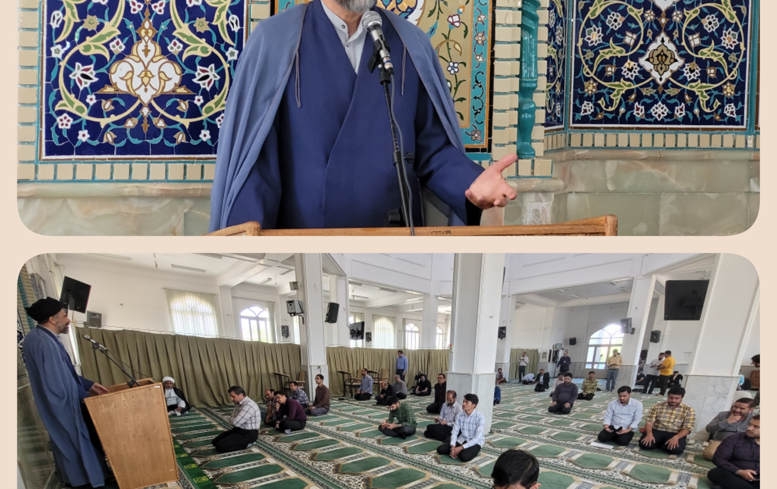 سخنرانی استاد گروه معارف اسلامی دکتر موسوی مسجد دانشگاه کاشان