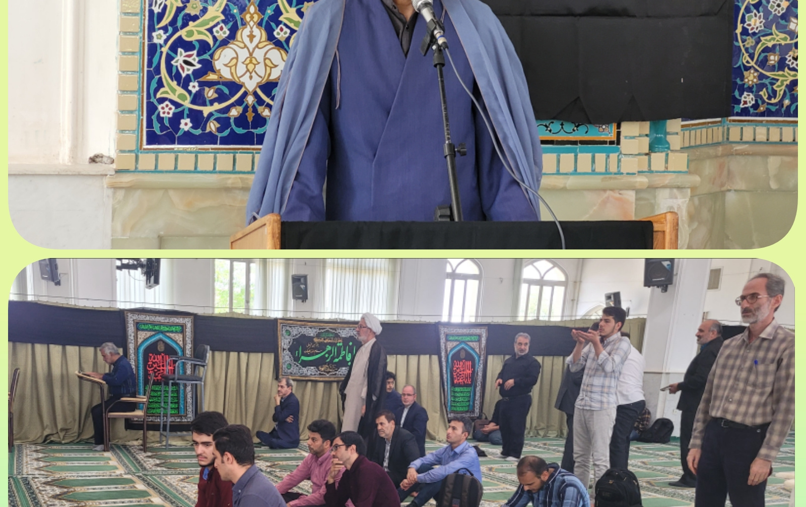 سخنرانی استاد گروه معارف اسلامی دکتر موسوی مسجد دانشگاه کاشان