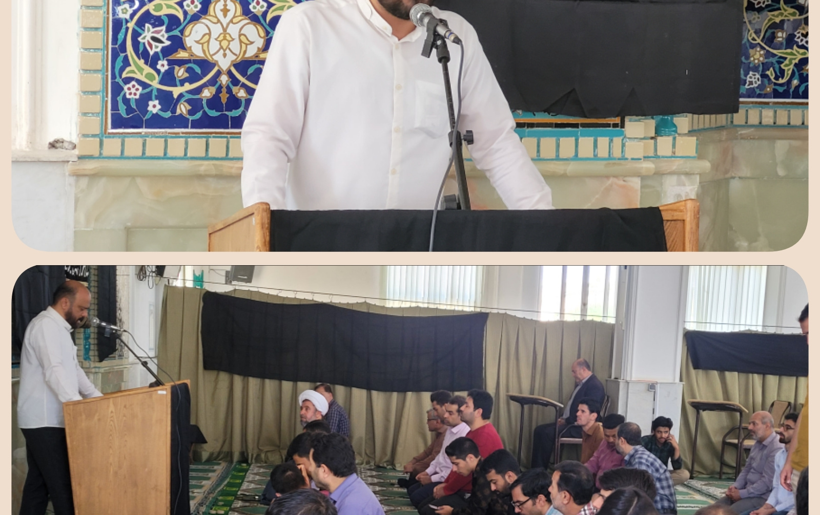 سخنرانی مدیر امور فرهنگی دانشگاه مسجد دانشگاه کاشان