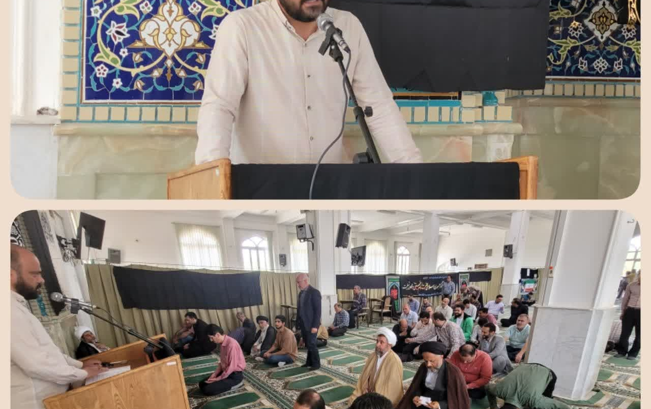 سخنرانی مدیر امور فرهنگی دانشگاه مسجد دانشگاه کاشان