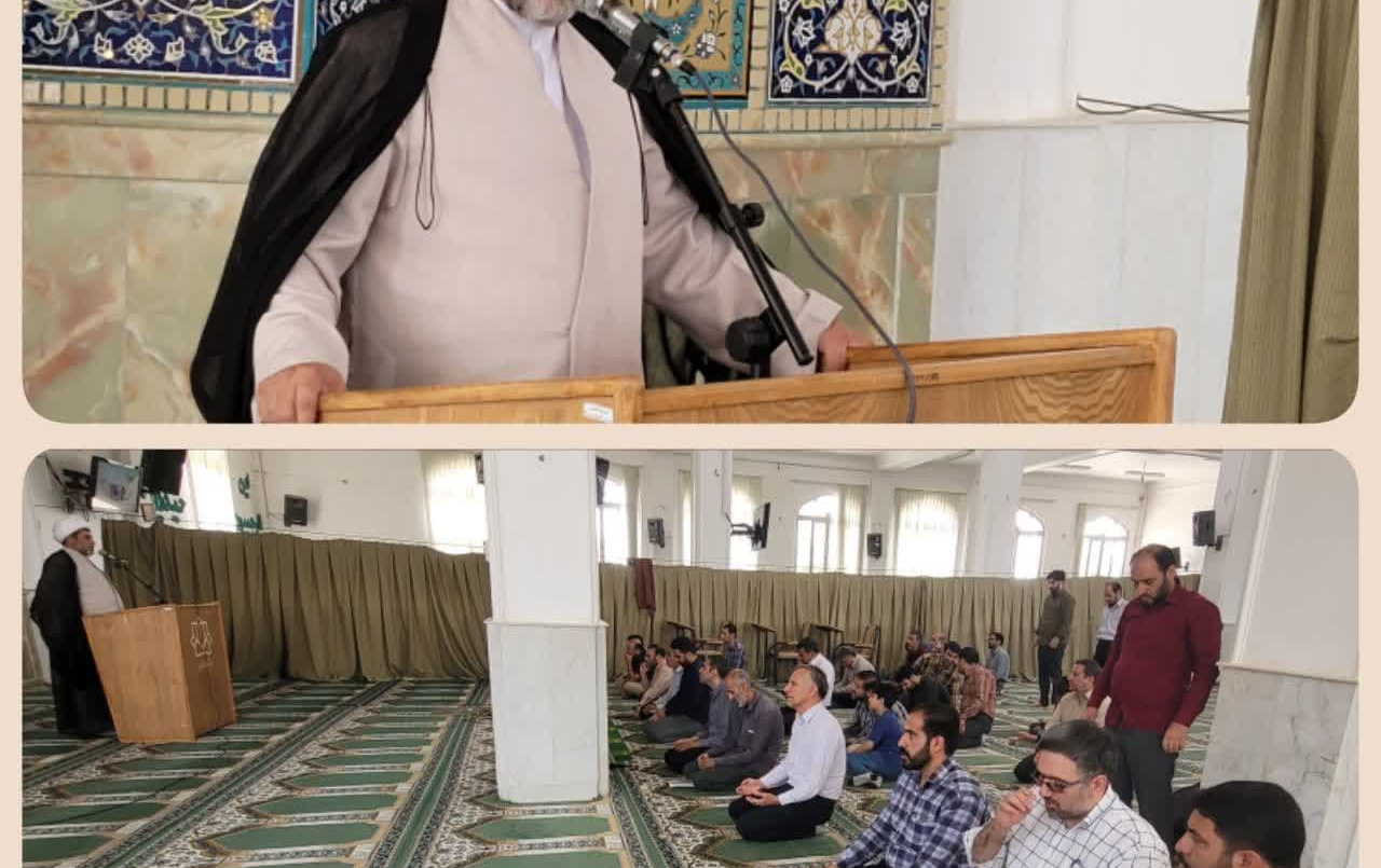 سخنرانی مسئول نهاد رهبری همزمان روز عظیم مباهله مسجد دانشگاه کاشان