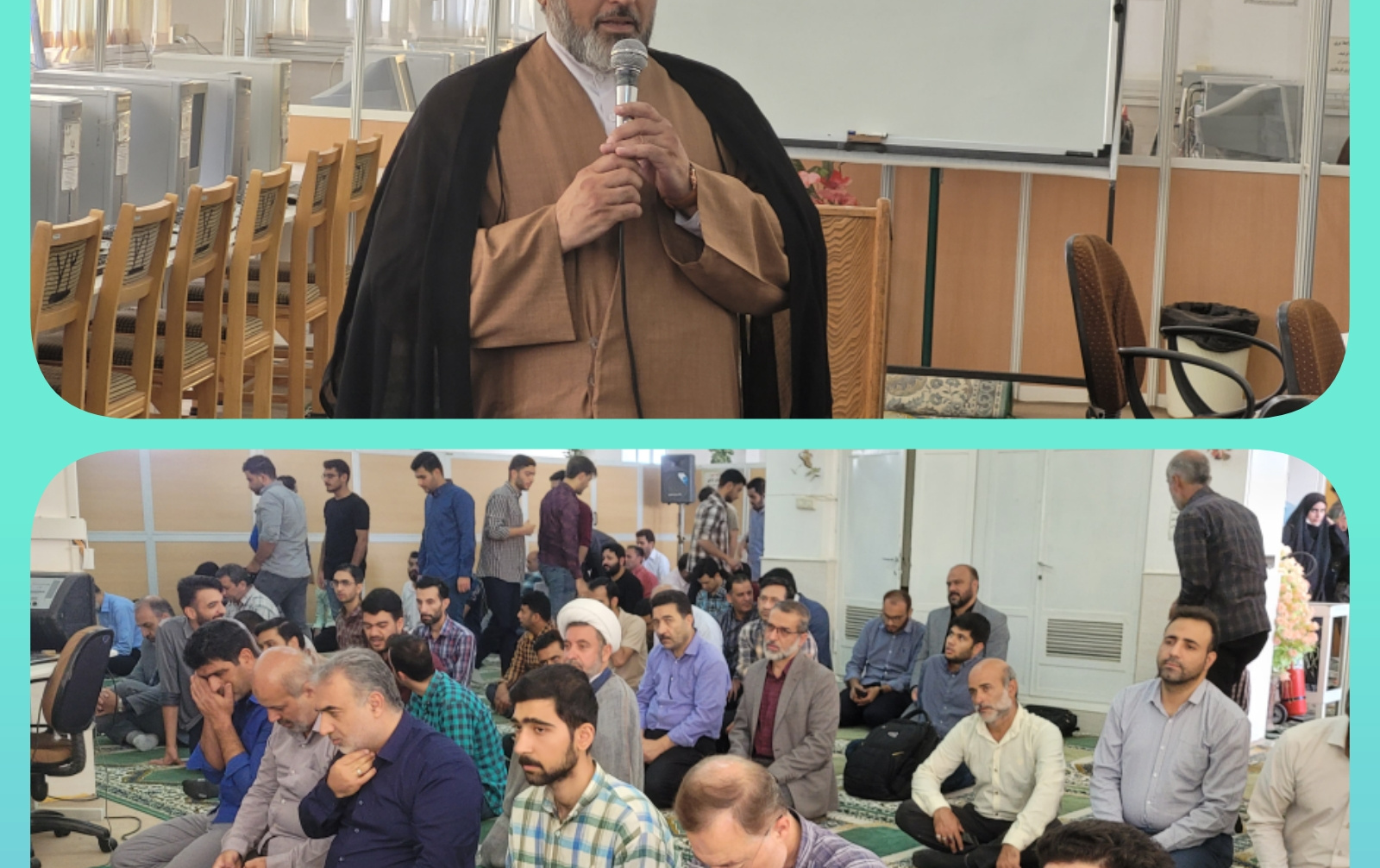 تفسیر آیه ۸۲ سوره مبارکه مائده توسط مسئول نهاد رهبری طبقه فوقانی مسجد دانشگاه