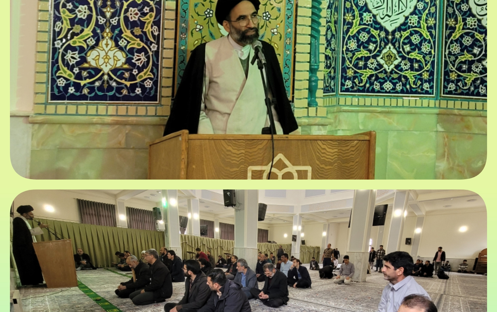 برگزاری دهمین جلسه تفسیر سوره مبارکه بقره توسط امام جمعه کاشان مسجد دانشگاه.