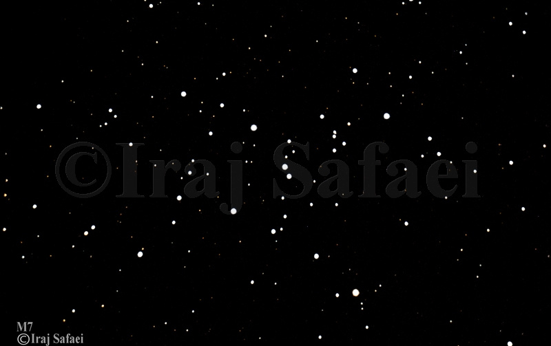 ثبت تصویری خوشه ستاره‌ای بتلمیوس توسط ایرج صفایی رصدخانه دانشگاه کاشان