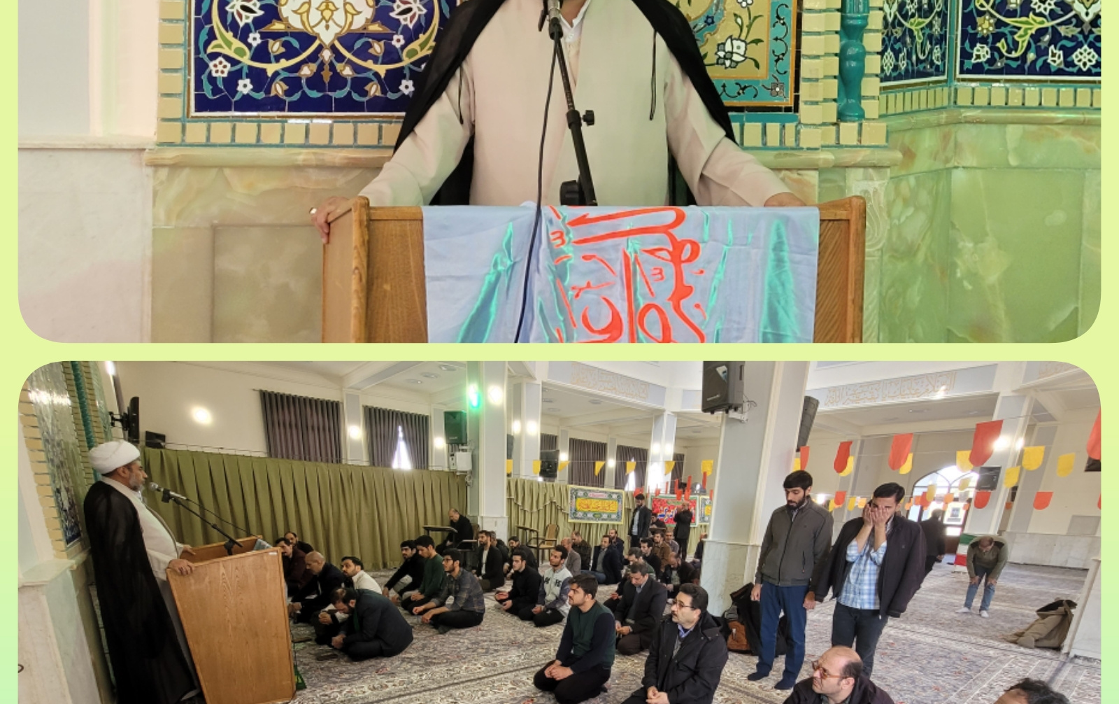 سخنرانی مسئول نهاد رهبری سالروز میلاد باسعادت امام زمان عج مسجد دانشگاه کاشان
