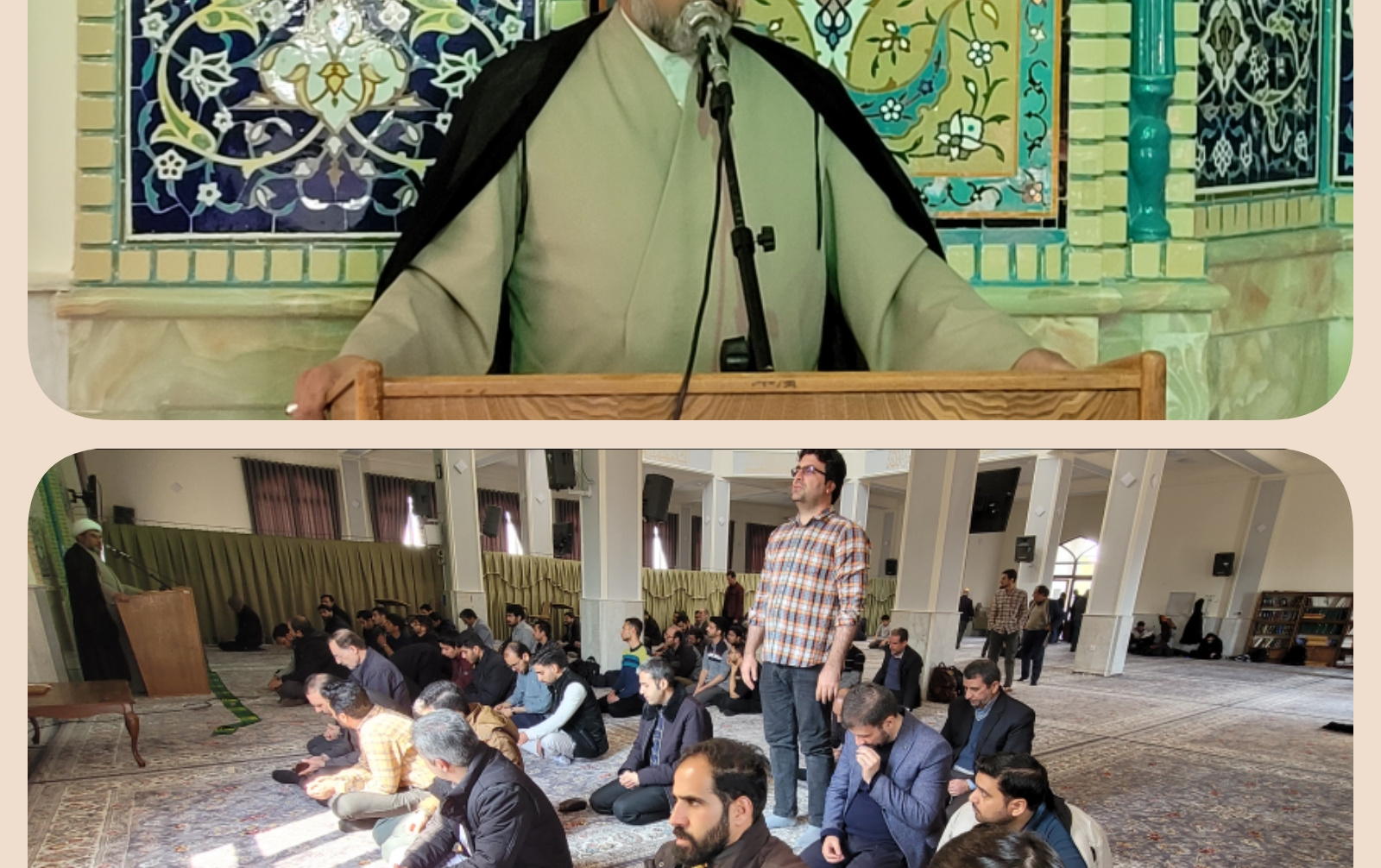 بیان فضایل برکات ماه مبارک رمضان کلام مسئول نهاد رهبری مسجد دانشگاه کاشان