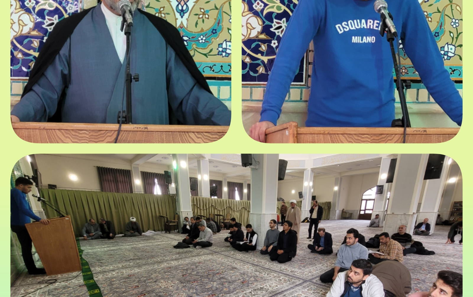 برگزاری مراسم معنوی دوشنبه های قرآنی مسجد دانشگاه حضور مسئول نهاد رهبری