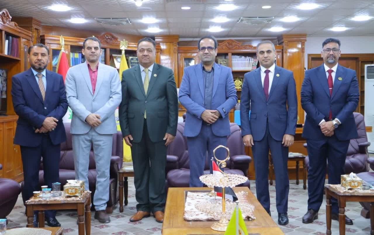 رئيس جامعة ذي قار يستقبل وفدًا من جامعة كاشان الإيرانية لبحث آفاق التعاون العلمي المشترك