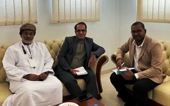 director of university's international cooperation office met with officials from dhofar university, oman