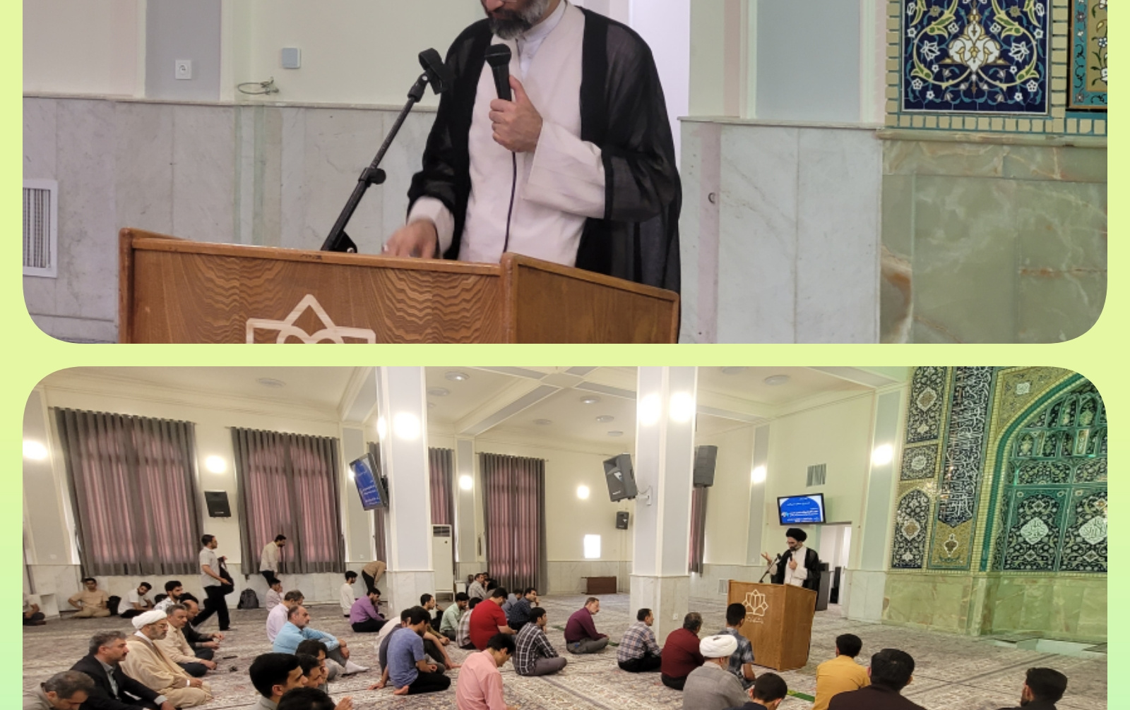 برگزاری بیست یکمین جلسه تفسیر سوره مبارکه بقره توسط امام جمعه کاشان مسجد دانشگاه.