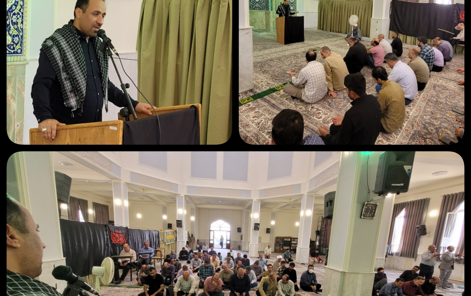برگزاری مراسم عزاداری مناسبت شهادت امام حسن عسگری علیه السلام مسجد دانشگاه کاشان