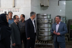 بازدید مدیرکل  دفتر طرح و برنامه سازمان امور دانشجویان وزارت علوم از سلف‌های  دانشجویی دانشگاه کاشان