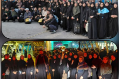 اعزام دانشجویان دختر دانشگاه کاشان به سفر پیاده روی اربعین حسینی