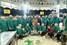 خدمت خالصانه دانشجویان بین الملل دانشگاه کاشان در چایخانه امام رضا علیه السلام