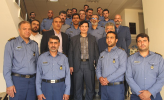 دیدار رئیس دانشگاه با کارکنان انتظامات
