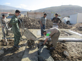 جهادگران بسیج دانشجویی دانشگاه کاشان به مناطق زلزله زده ی سر پل ذهاب اعزام شدند