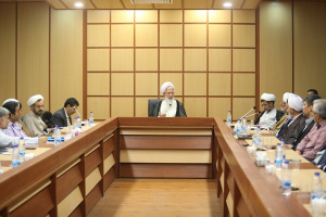 دیدار جمعی از استادان دانشگاه کاشان با حضرت آیت الله جوادی آملی