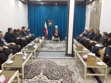 دیدار اعضای شورا و مدیران دانشگاه با حضرت آیت الله نمازی . یکشنبه ۱۱ آذر ۹۷