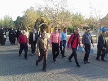 پیاده روی کارکنان دانشگاه به مناسبت هفته تربیت بدنی