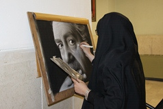 آثار طراحی و نقاشی جمعی از دانشجویان دانشگاه کاشان