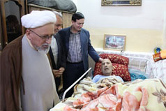 عیادت از همکار بازنشسته دانشگاه، احمد اربابی