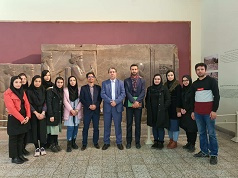 بازدید دانشجویان گروه باستان شناسی دانشگاه کاشان از موزه ملی ایران