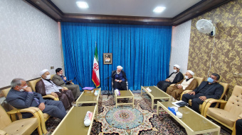 دیدار هیئت رئیسه دانشگاه با حضرت آیت الله سلیمانی امام جمعه کاشان