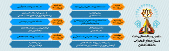 عناوین و برنامه های هفته دستاوردها و افتخارات دانشگاه