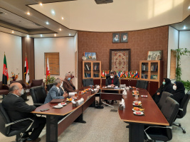 نشست رئیس دانشگاه کاشان با خیرین ساختمان بیوتکنولوژی دانشگاه
