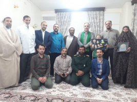 دیدار اعضای شورای پایگاه امام حسین (ع) به همراه جمعی از بسیجیان دانشگاه کاشان، با خانواده شهید والامقام سید جلال ناصری قمصری