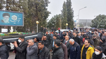 مراسم وداع با مرحوم پروفسور اشرفی در دانشگاه کاشان برگزار شد