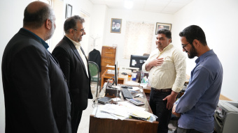 گزارش تصویری عرض خداقوت و خسته نباشید رئیس دانشگاه به همکاران