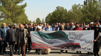 انزجار دانشگاهیان دانشگاه کاشان از جنایات صهیونیست ها در حمله به بیمارستان غزه