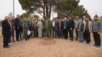 مراسم روز درختکاری کاشت ۲۰ اصله نهال در میدان کریمان