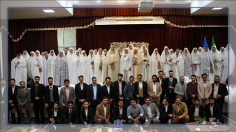 ۶۰ زوج دانشجوی دانشگاه  کاشان  پیوند مشترک خود را جشن گرفتند