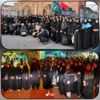 اعزام دانشجویان دختر دانشگاه کاشان به سفر پیاده روی اربعین حسینی