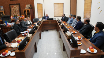 نشست مشترک هیئت رئیسه دانشگاه صنعتی قم و دانشگاه کاشان