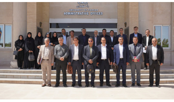 بازدید تیم اعزامی هیات نظارت، ارزیابی و تضمین کیفیت آموزش عالی استان اصفهان از دانشگاه کاشان
